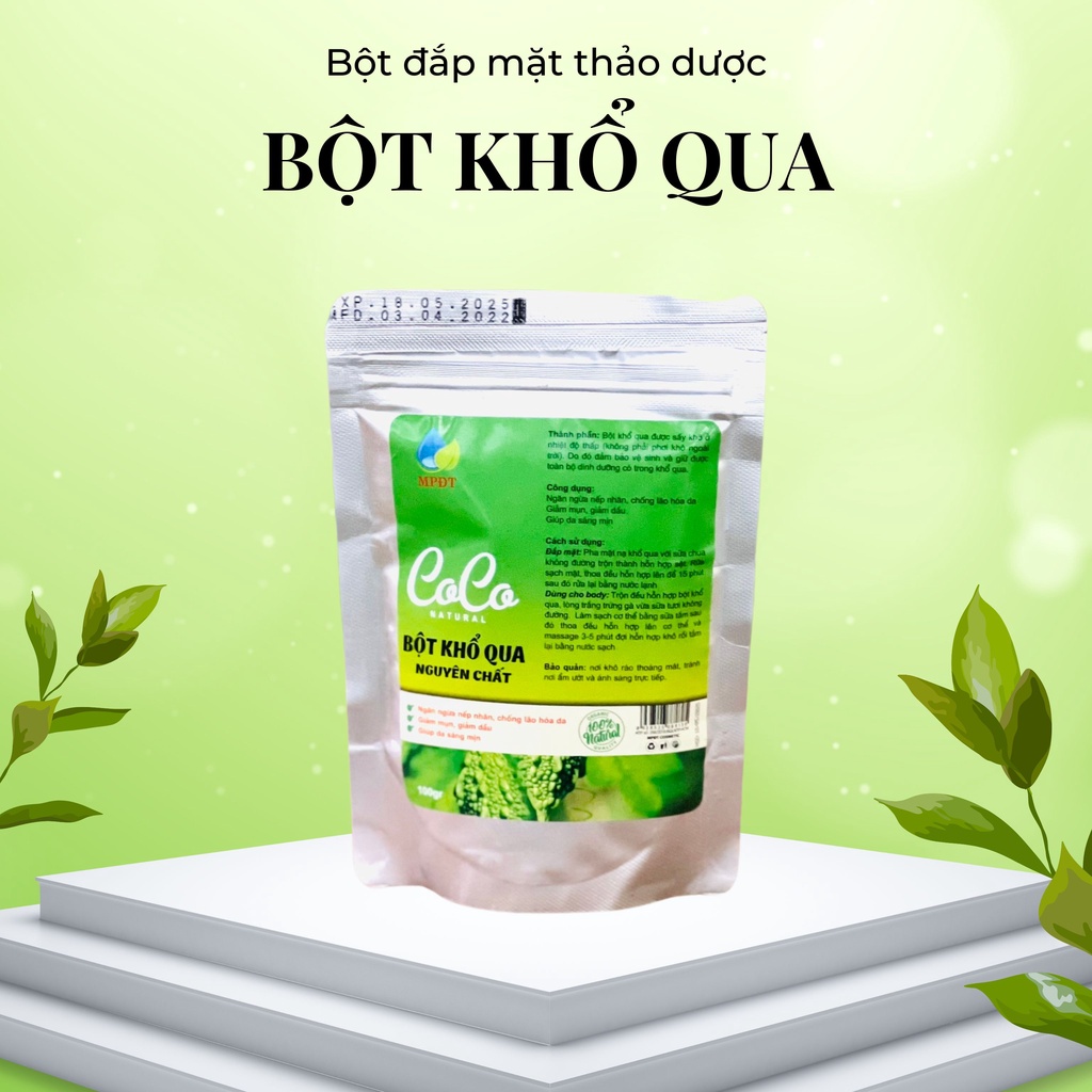 500GR Bột khổ qua handmade đắp mặt nạ,bột khổ qua rừng nguyên chất giảm mụn,dị ứng và nám tàn nhang nguyên chất