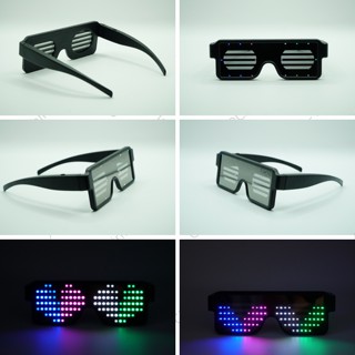 Kính LED Phát Sáng 6 Chế Độ Chạy Vui Nhộn Đi Quẩy Cực Đáng Yêu, Đi Bar Cực Xịn Xò.