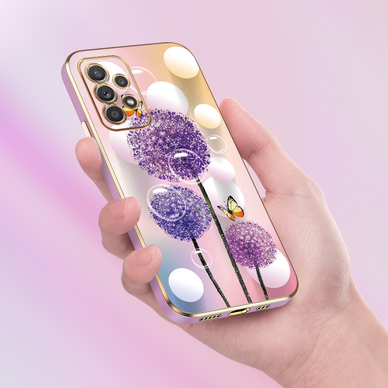 Ốp Điện Thoại Silicon Mềm Hình Hoa Bồ Công Anh Cho Samsung Galaxy A14 A34 A54 5G A73 A53 A33 5G