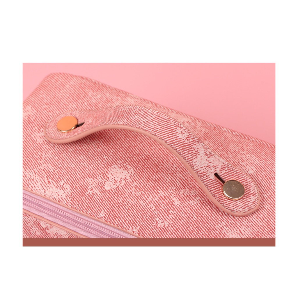 Pu Túi Da Đựng Mỹ Phẩm Cỡ Lớn Đa Năng Tiện Lợi