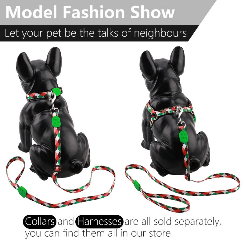 HamshMoc Dây Dắt Thú Cưng Đi Dạo Bằng Nylon Bền Không Rối Có Thể Điều Chỉnh Độ Dài Kèm Móc Thời Trang 2