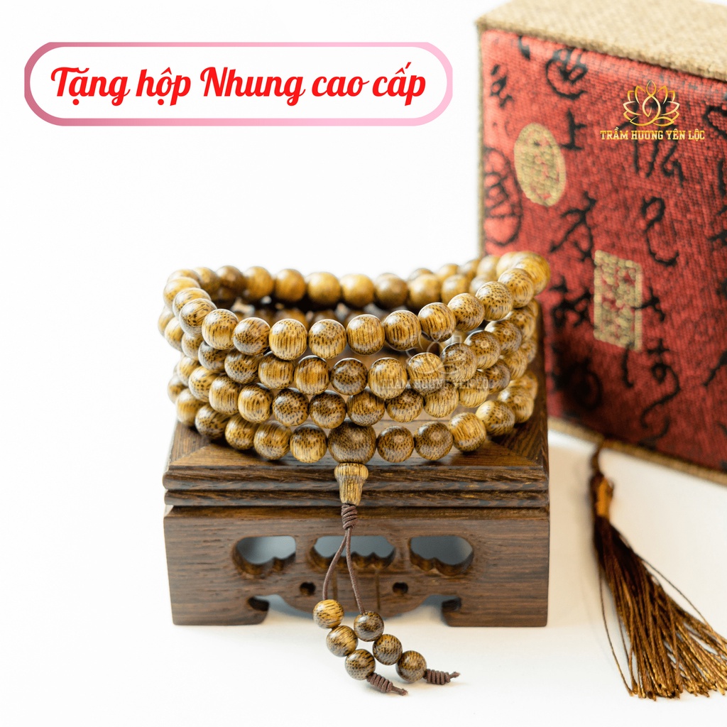 Vòng Tay Trầm Hương 108 Hạt Trầm Hương Yên Lộc Trầm Vườn Quảng Nam THYL01