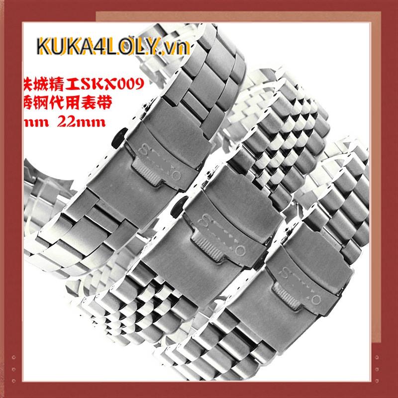 Dây Đeo Inox Màu Trơn Cho Đồng Hồ Thông Minh Citizen Seiko SKX009 series