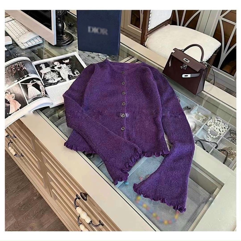 ÁO LEN TÍM TAY LOE BÈO