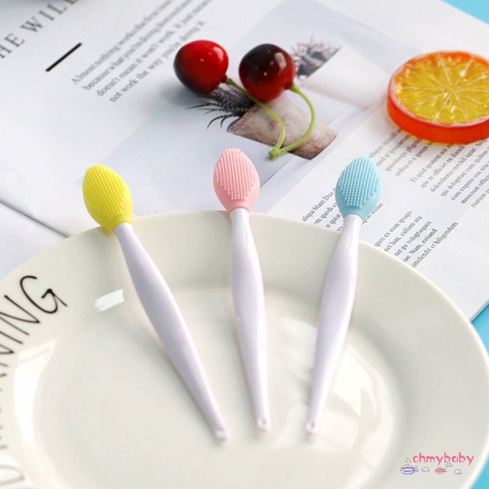 Bàn chải làm sạch mặt bằng silicon Máy tẩy tế bào chết mũi hiệu quả Loại bỏ mụn đầu đen Mềm mại sâu mát xa [O/16]