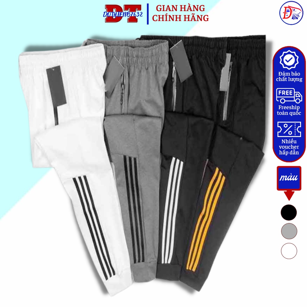 Quần jogger nỉ [Giá Sập Sàn] Quần Dài Thể Thao Nam Nữ Chạy Sọc Xương Cá Q104 mới nhất 2023 M01