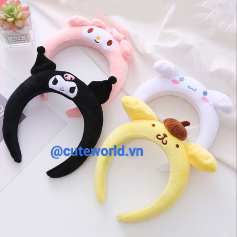 Băng Đô Nhân Vật Hoạt Hình Sanrio Cinnamoroll Kuromi Melody