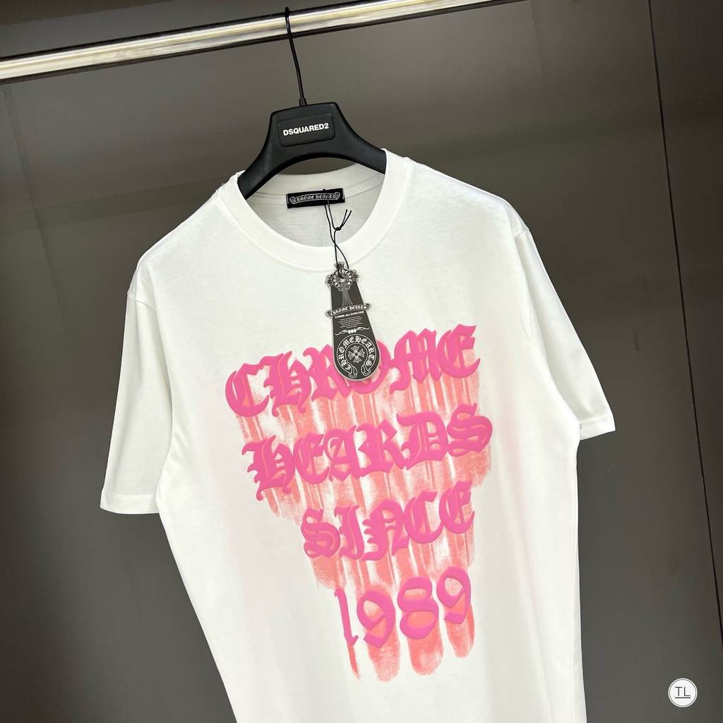 🔥Hot🔥Áo thun Chrome Hearts chữ nổi thiết kế hot trend Nam nữ New 2023