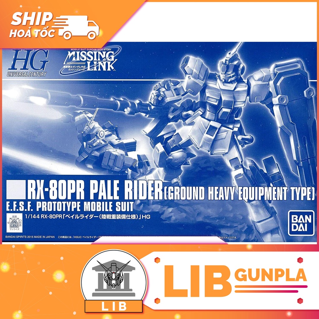 Mô hình lắp ráp Gundam HG UC Pale Rider - Ground Heavy Equipment Type (P-bandai)