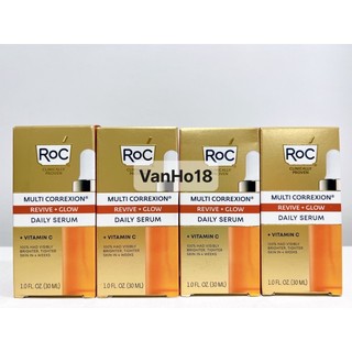 [Mã COSBAUH3 giảm 8% đơn 300K] Tinh Chất Sáng Da RoC Multi Correxion Revive + Glow Vitamin C Daily Serum (30mL)