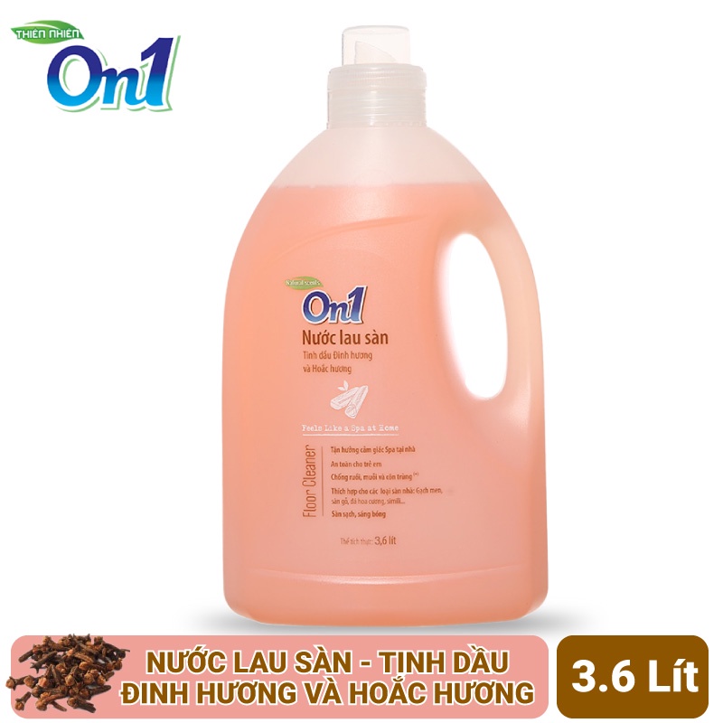 Nước lau sàn ON1 tinh dầu đinh hương và hoắc hương 3.6 lít LH301