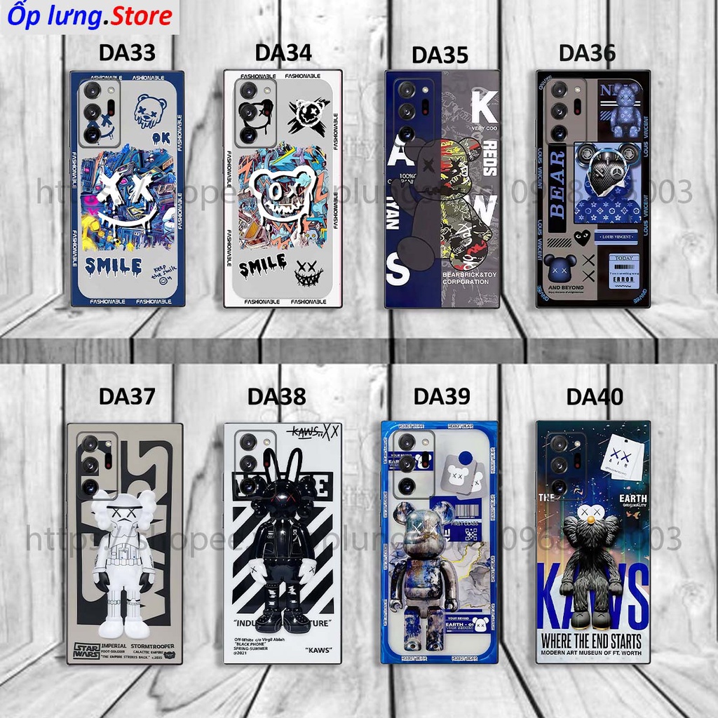 Ốp Samsung Note 20 / 20 Plus / Note 20 Ultra in hình Bear Brick,K@ws,smile,...hot trend