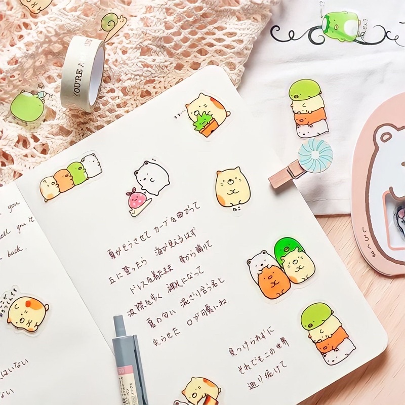 Bộ 50 Miếng Sticker Kawaii Molang Siêu Xinh