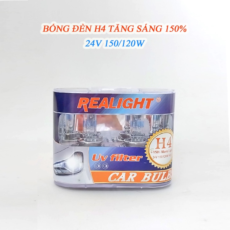 Bóng đèn SIÊU SÁNG ô tô, xe tải REALIGHT - H4