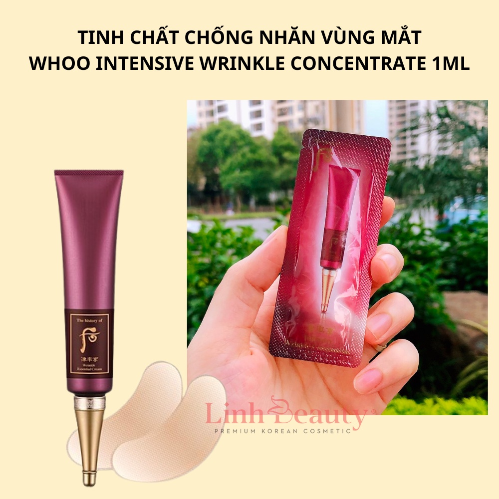 Tinh Chất Chống Nhăn vùng mắt Whoo Intensive Wrinkle Concentrate 1ml gói sample
