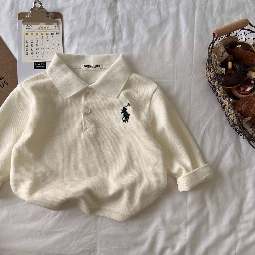 Áo Sơ Mi Cotton Dài Tay Phong Cách Hàn Quốc Cho Bé Trai