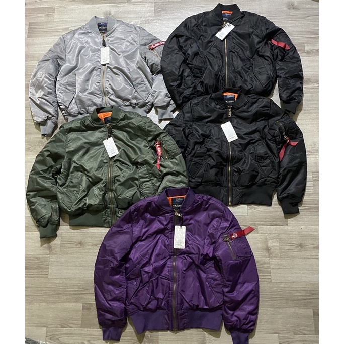 Áo bomber pilot 6 màu Xanh- Xám -Đen- Đỏ-Xanh đậm-Tím♥️♥️♥️ LOẠI DÀY