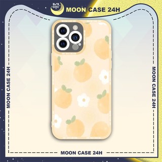 Ốp lưng iphone cạnh vuông Moon Case quýt 7/7plus/8/8plus/x/xs/11/12/13/14pro/max/plus/promax