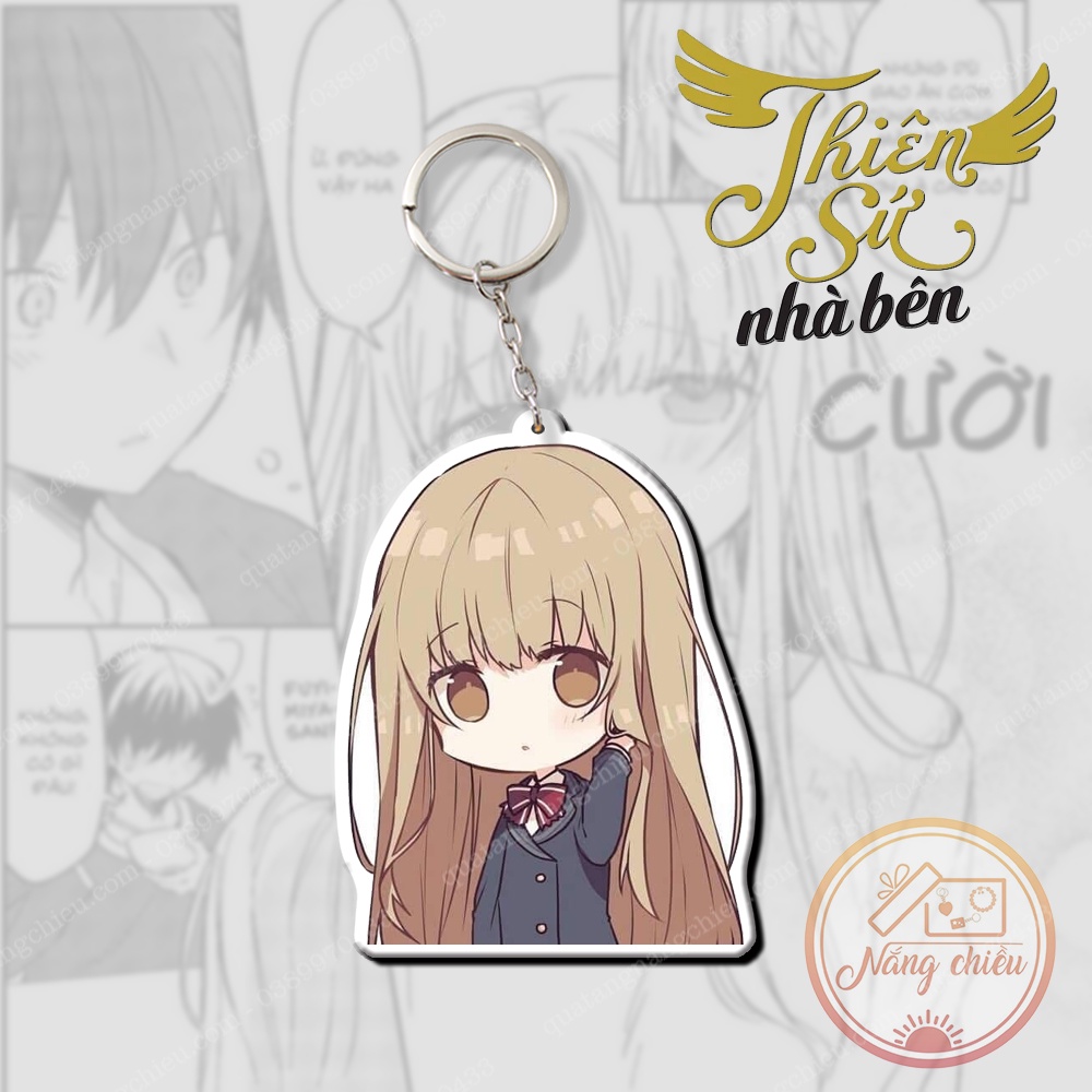 Móc khóa Dày In Sắc Nét 2 Mặt - Anime thiên sứ nhà bên ☘️Anime Nắng Chiều☘️