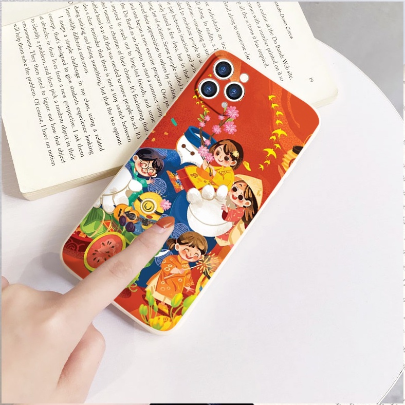 Ốp iphone cạnh vuông gia đình đoàn viên bảo vệ cam 6/6splus/7/7plus/8/8plus/x/xr/xs/11/12/13/14/pro/max/plus/