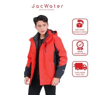 Áo gió lông vũ 5in1 giữ nhiệt tốt du lịch, vải GORE TEX chống nước JACWATER V5in1
