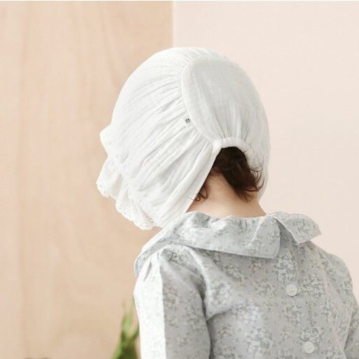 Nón Tai Bèo Cho Bé Gái .Màu Trơn Phong Cách Công Chúa ,Chất Liệu Xô Đũi Mềm Có Dây Cột ,Từ 3 Tháng Đến 12 Tháng