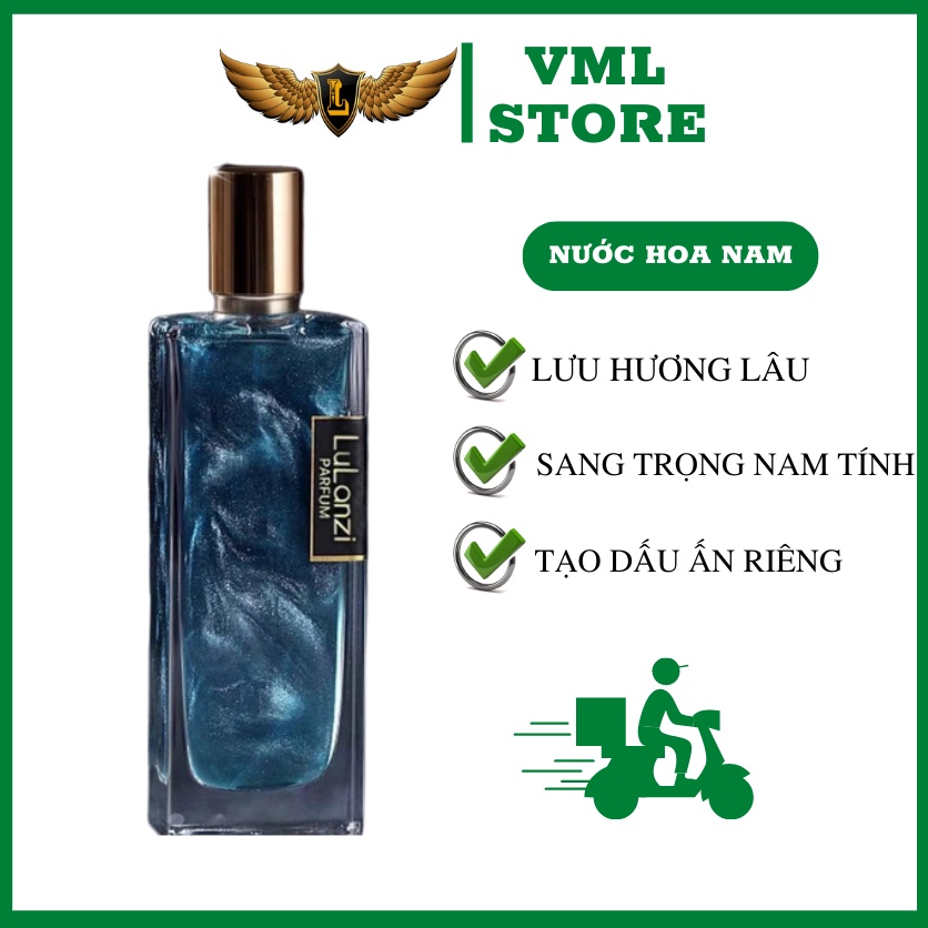 Nước Hoa Nam Lulanzi phong cách nam mạnh mẽ, Cá tính, Ngọt Ngào,Gợi Cảm 50ML - Dạng Xịt Tiện Lợi