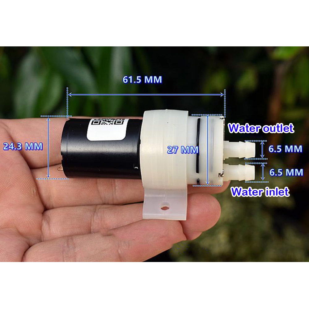 Máy Bơm Nước 24V 5W DC 370 Tiếng Ồn Thấp Tự Lắp Ráp Chuyên Dụng Cho Máy Bơm Nước