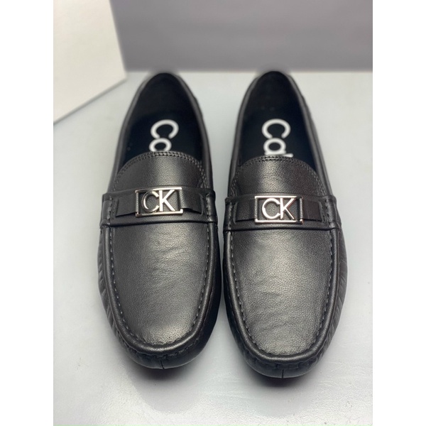 Giày Lười  Calvin Klein Fullbox Chính Hãng Đen