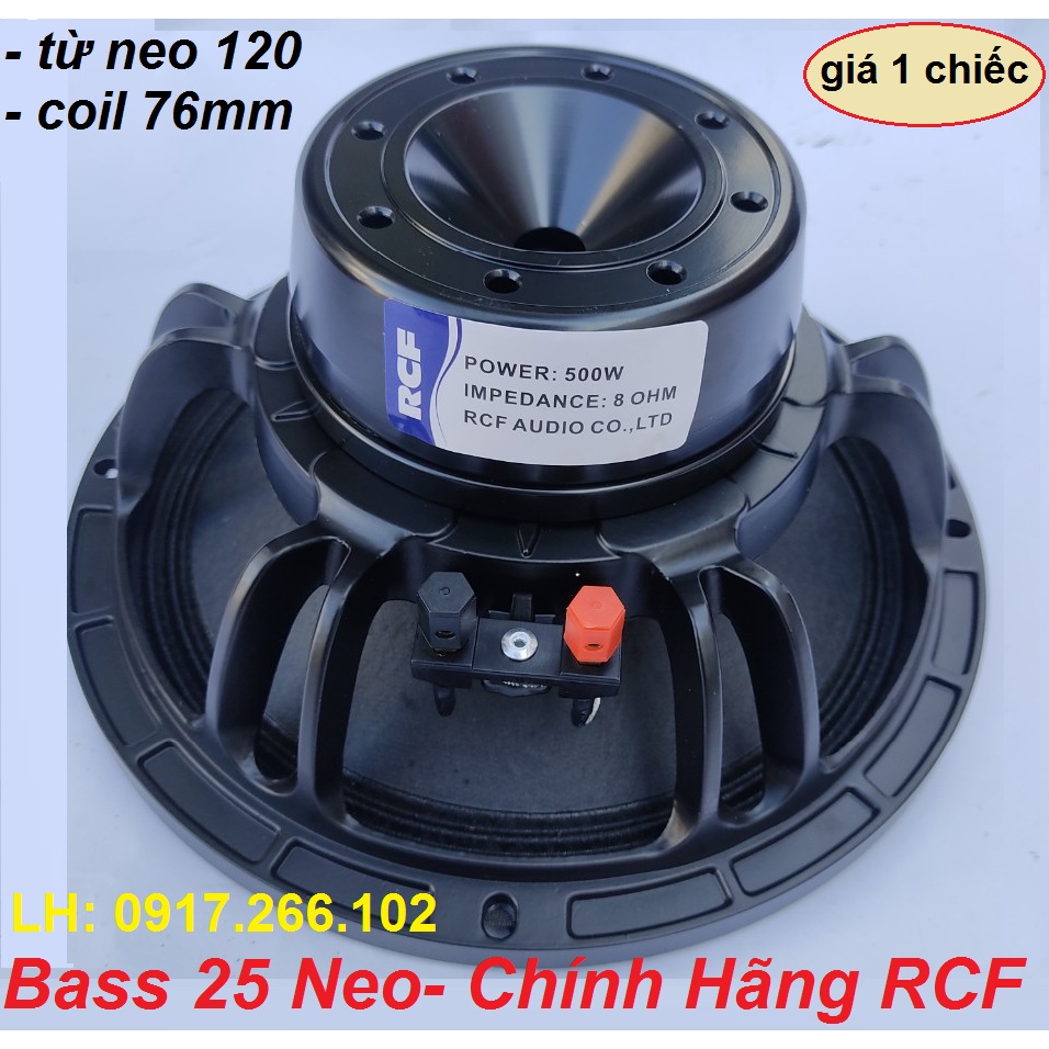 Loa Bass 25 Từ Neo RCF Coil 76mm Từ 120 - Tiếng Cực Sáng Trong Rõ Lời - Giá 1 Chiếc