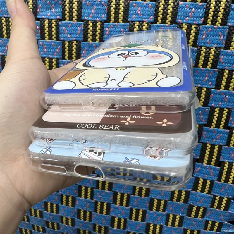 Ốp lưng Samsung A90 5G dẻo trong in hình gấu trà sữa siêu dễ thương