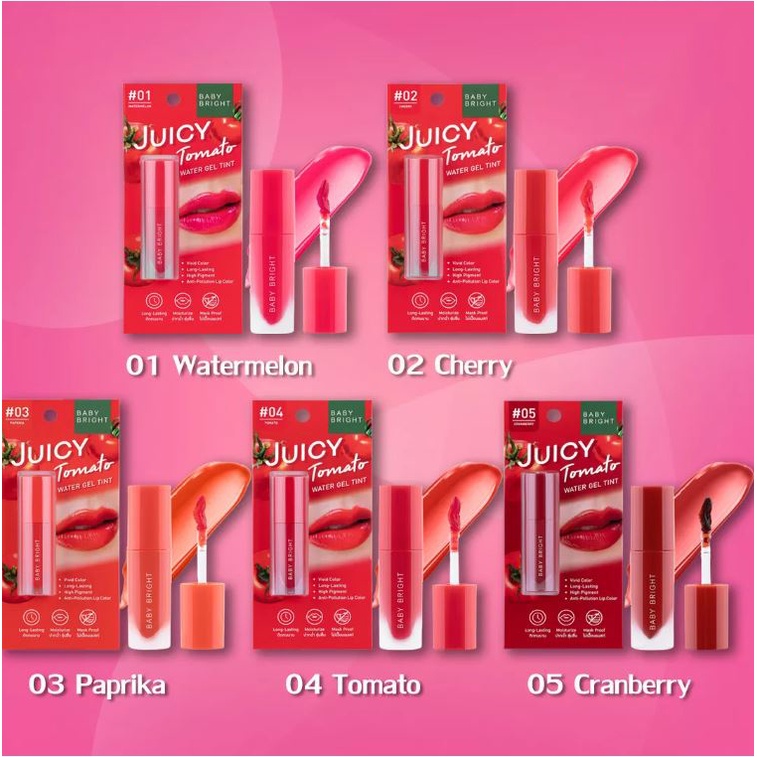 Son Tint Baby Bright Juicy Tomato Water Gel Tint Son Rẻ Đẹp Bền Màu