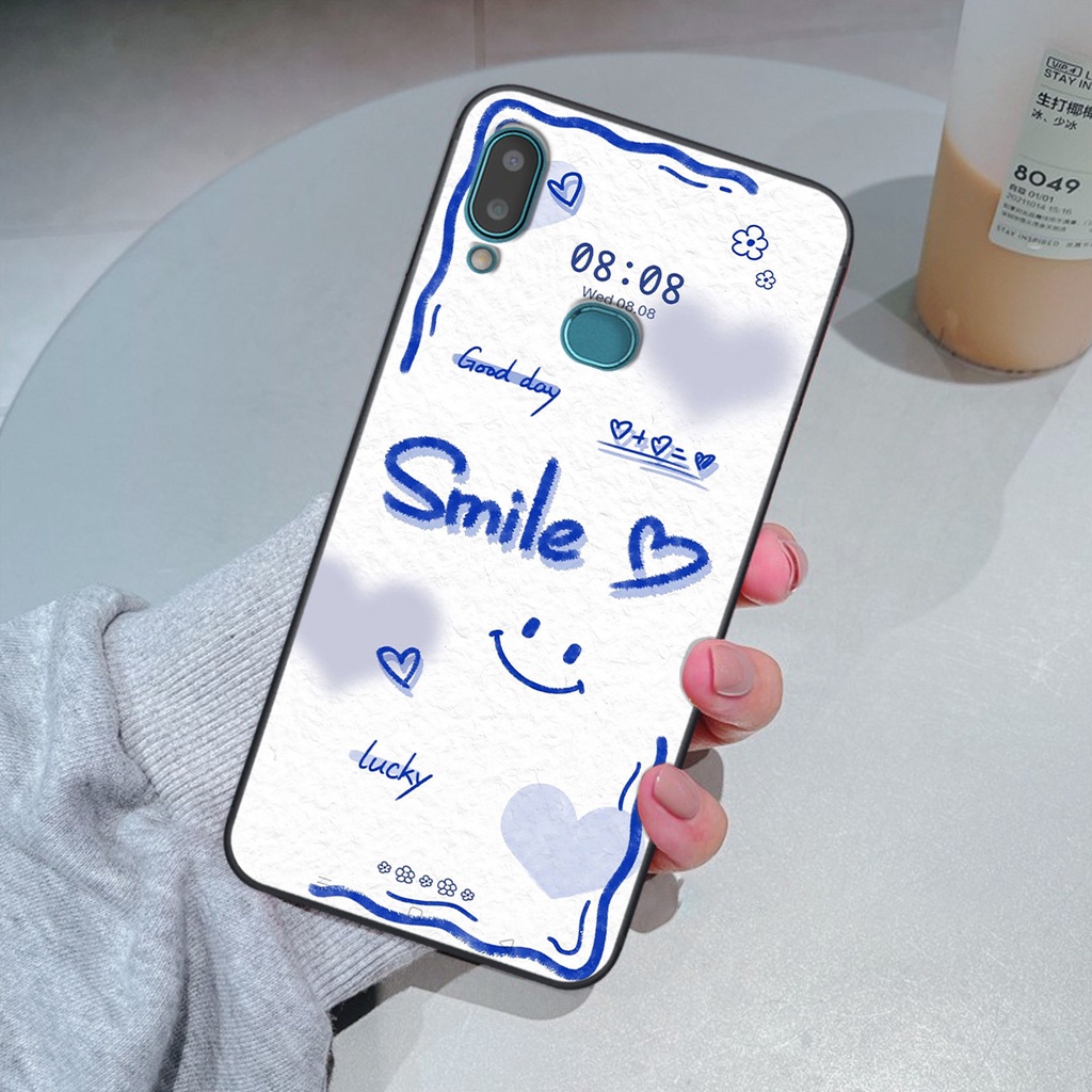 Ốp Samsung A10s in hình gấu vịt caro nhiều màu sắc ngộ nghĩnh dễ thương