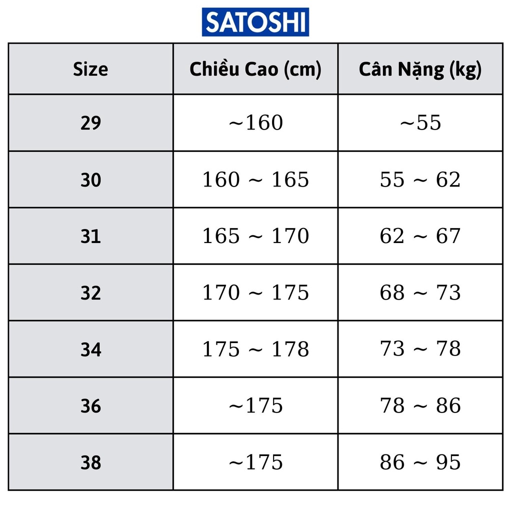 Quần Jean nam Satoshi SAQJ67 màu xanh jean sáng dáng ôm vừa chất co giãn