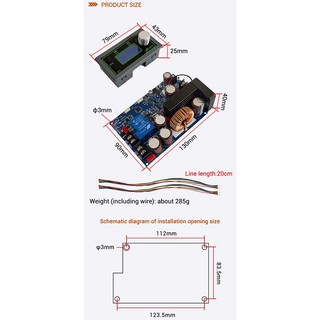100V 1000W High Power DC Step-Down Constant Voltage Constant Current MPPT Solar Charging Power Supply Step-Down Module