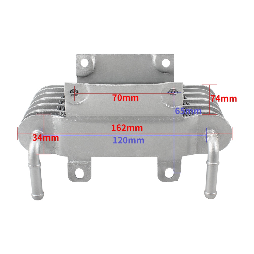 Bộ Tản Nhiệt Làm Mát 6 Hàng 8mm 125cc Bằng Nhôm Thông Dụng Cho Xe Mô Tô KTM Honda Harley Suzuki Kawasaki Pit