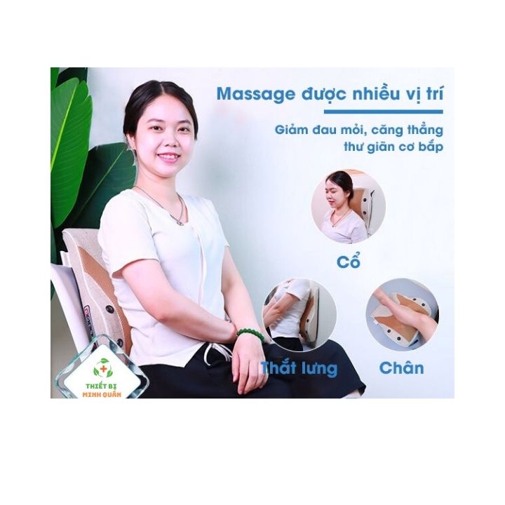 Gối massage,máy massage, máy mát xa lưng vai và cổ hồng ngoại SA-L16