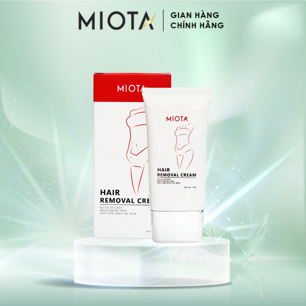 Kem Tẩy Lông Miota Hair Removal Cream Làm Sạch Lông An Toàn Cho Da Nhạy Cảm 50g