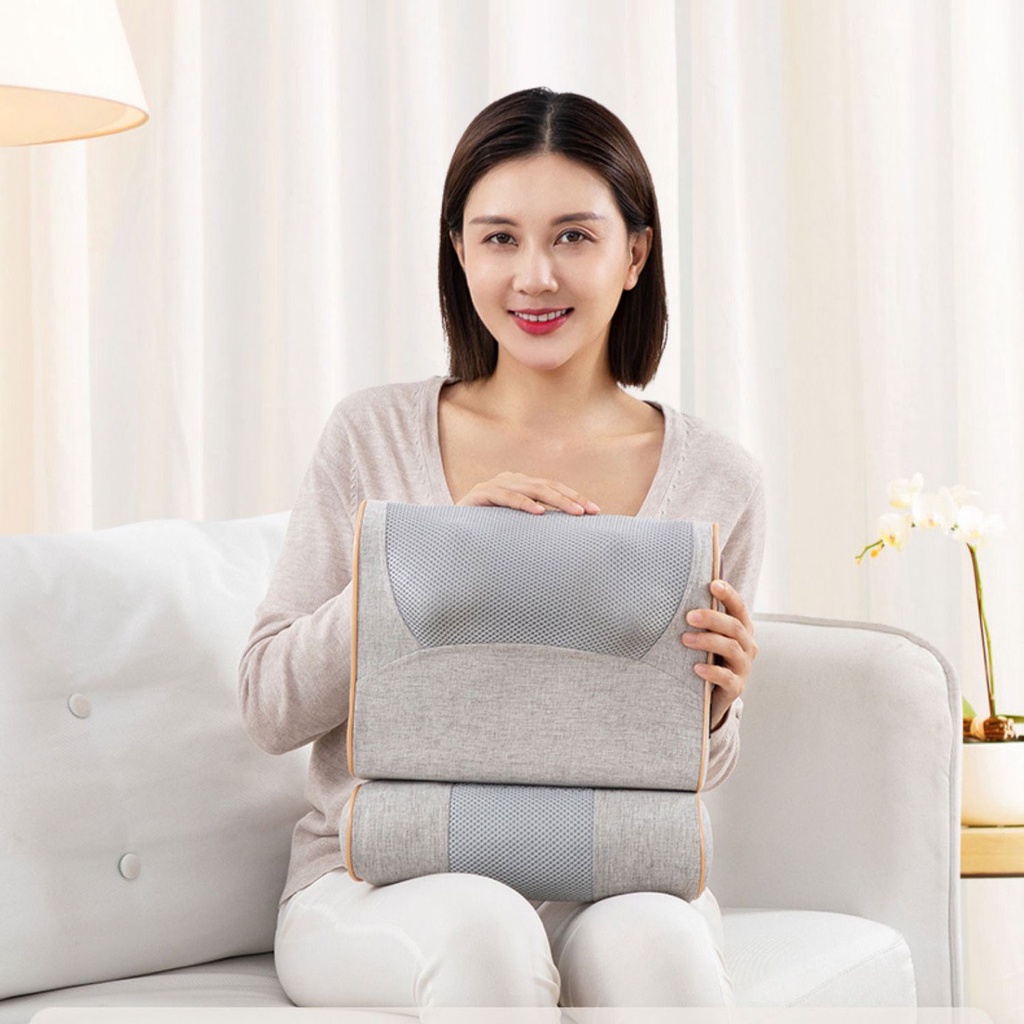 Gối massage cổ vai gáy hồng ngoại, máy toàn thân đa năng cao cấp MAZ5, máy massage trị liệu - BH 12 tháng