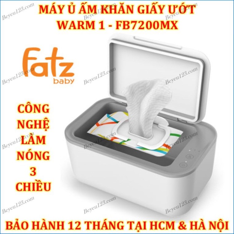 Máy ủ ấm khăn giấy ướt cao cấp với 3 cấp độ làm ấm Fatz Warm 1 - Fatzbaby FB7200MX