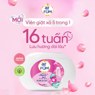 Túi viên giặt xả arfum 5 trong 1 mới lưu hương lâu 16 tuần, khử khuẩn 99% - ảnh sản phẩm 5