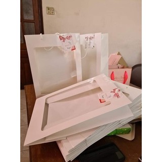 Túi giấy đựng bó hoa,quà có kèm thiệp mini