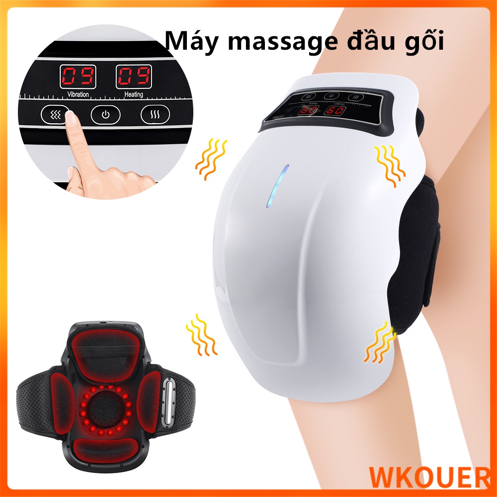 Máy massage đầu gối, Máy Massage Khớp Gối, Máy Mát Xa Đầu Gối, Hỗ Trợ Giảm Đau Nhức Khớp Gối, Rung Tần Số Cao, Chườm Nóng Giảm Đau