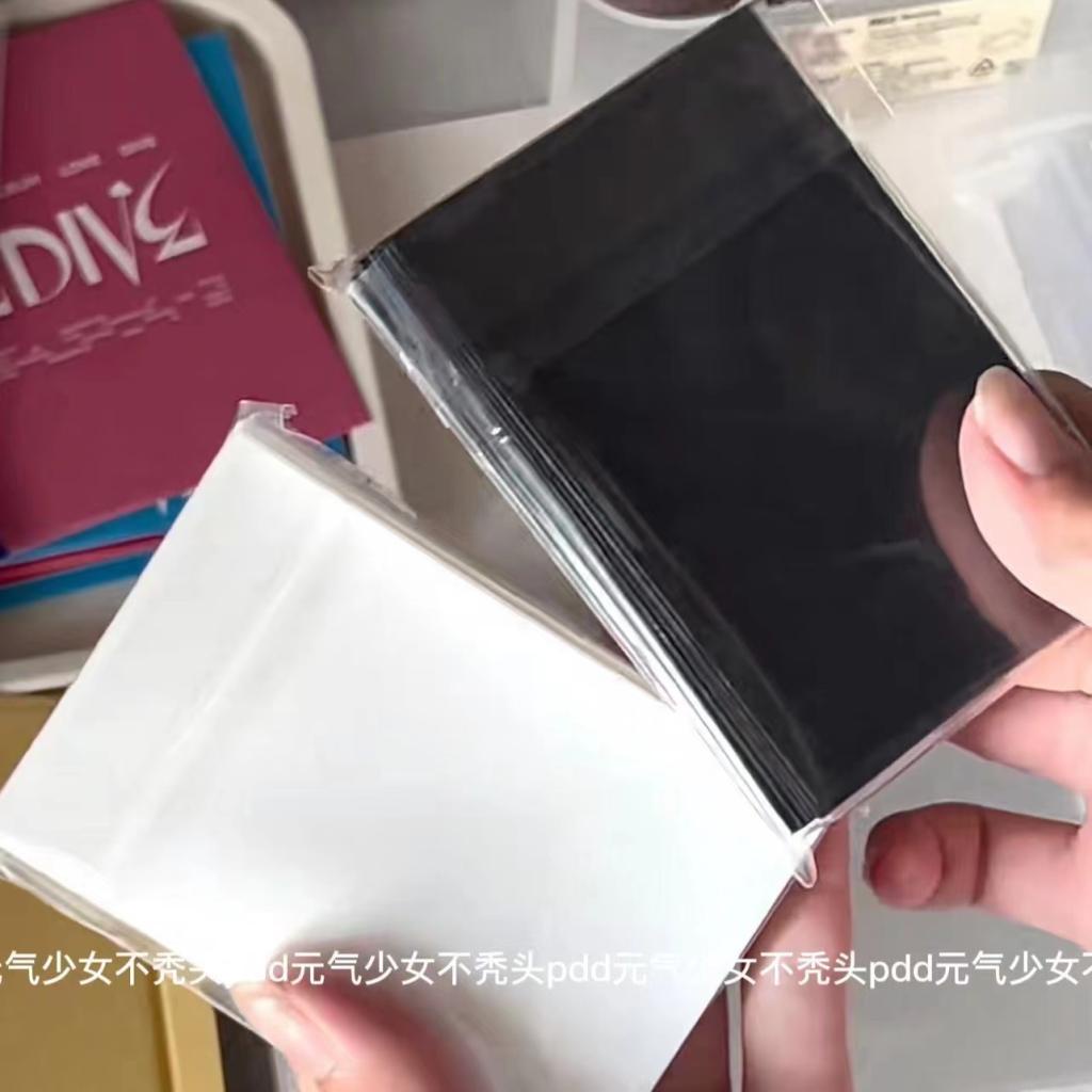 Thẻ Ảnh Dạng Nhám Trong Suốt Màu Đen 20dmm 61 * 91mm