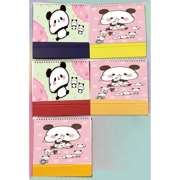 Lịch để bàn 2023 2024 gấu trúc mochi panda size lớn LB6a lịch hoạt hình dễ thương có ngày âm