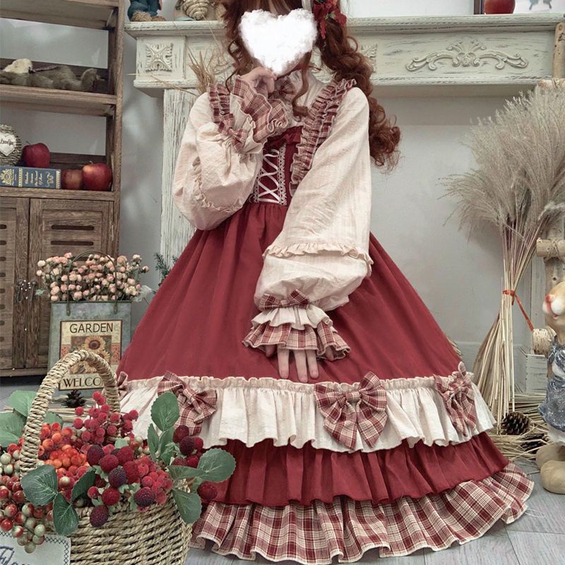 Áo Choàng Lolita Berry Tay Dài Mùa Xuân Hè Phong Cách Nhật Bản Cho Bé Gái