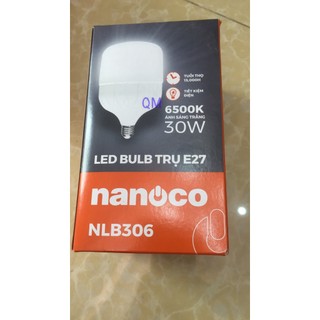Bóng đèn led bulb trụ 30w ánh sáng trắng - nlb306- nanoco