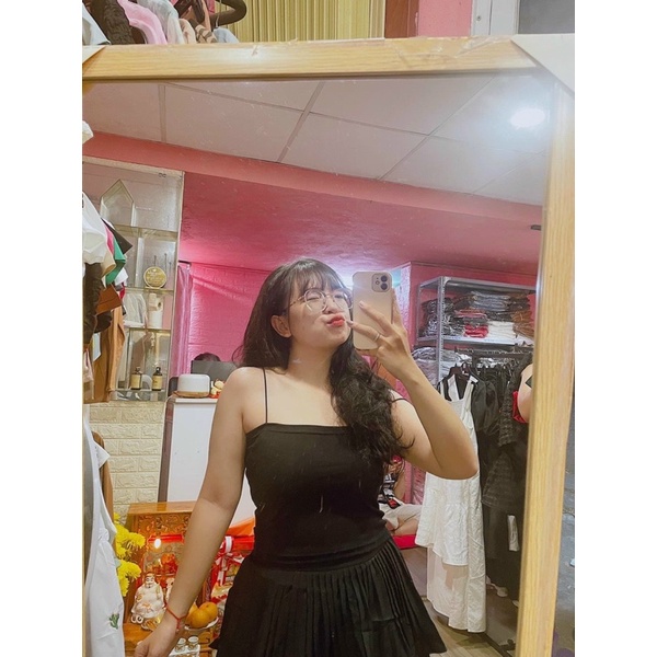 (BIGSIZE) Áo 2 dây sợi bún 50-95KG