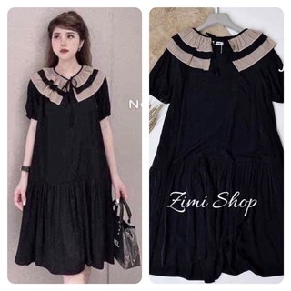 Váy bầu,đầm bầu bigsize dáng công sở,phối cổ cực xinh
