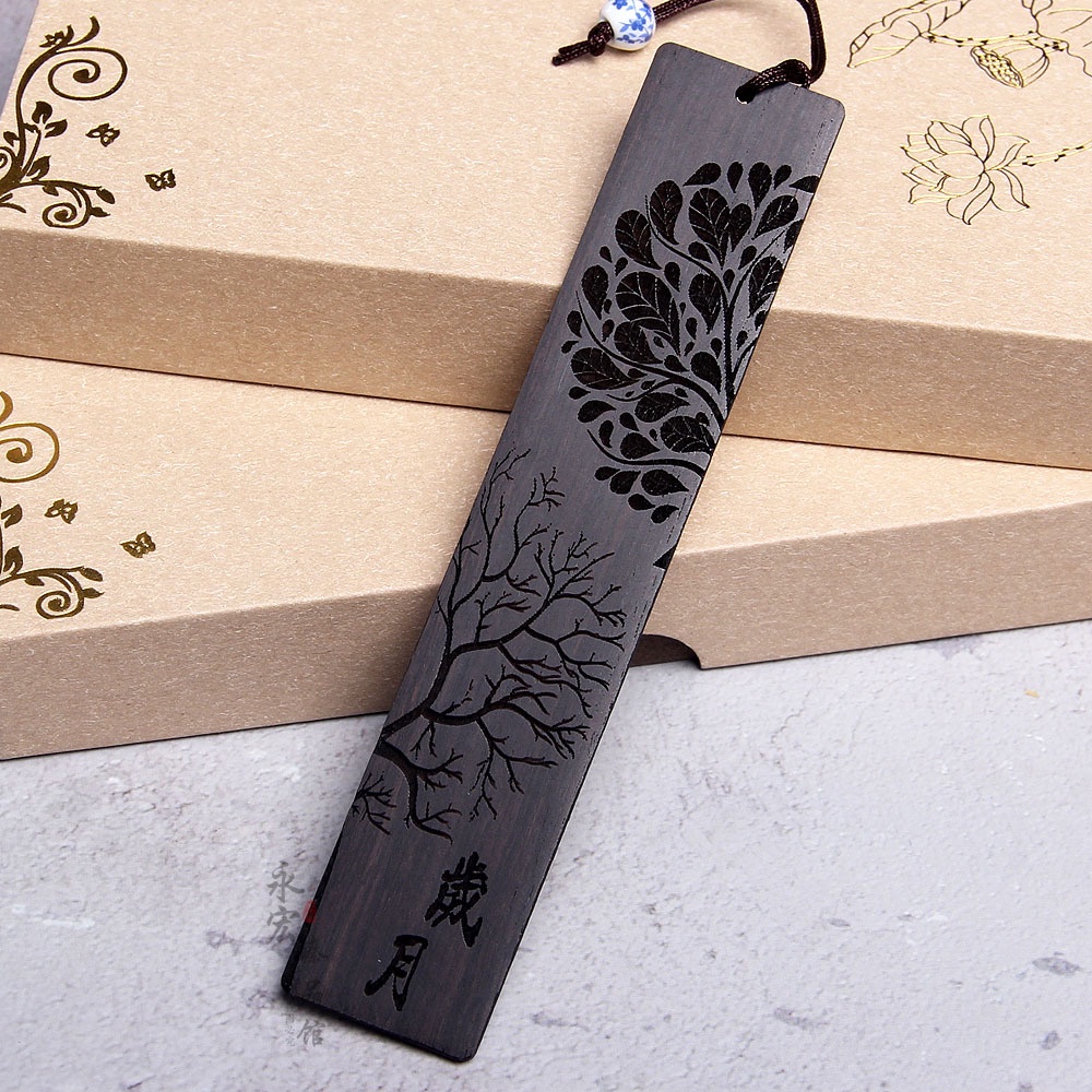 Bookmark / Dấu Trang Sách Bằng Gỗ Gụ Cá Nhân Hóa Và Sáng Tạo Làm Quà Tặng